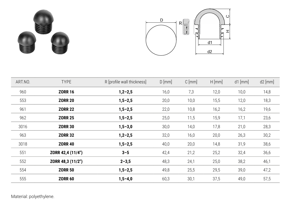 Domed-Round-Plastic-Black-Blanking-End-Cap-Caps-Tube-Pipe-Inserts-
