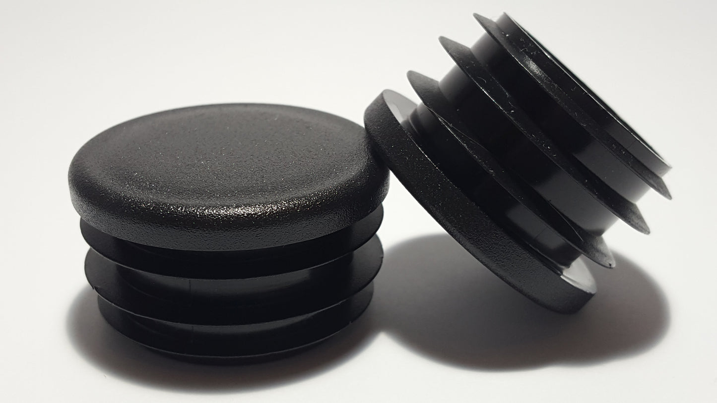 Round Plastic insert Black Blanking End Caps Tube Pipe Plug