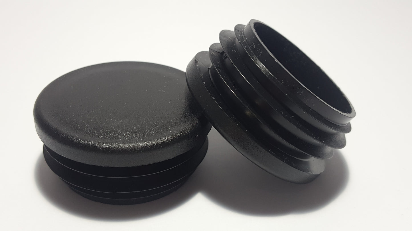 Round Plastic insert Black Blanking End Caps Tube Pipe Plug