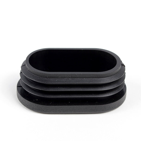 Oval plastic pipe tube insert plugs end caps
