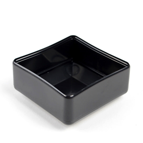 Square Plastic Black Blanking End Caps Tube Pipe exsternal Plug Bung